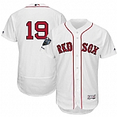 Red Sox 19 Jackie Bradley Jr. White 2018 World Series Champions Home FlexBase Player Jersey Dzhi,baseball caps,new era cap wholesale,wholesale hats